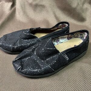 Bob’s by Skechers Sparkly Black Slip-On Shoes